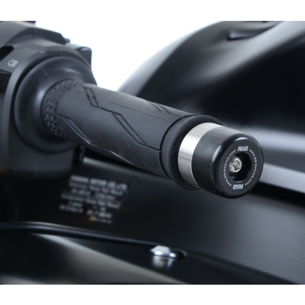 R&G Bar End Sliders for Honda Crossrunner '11-, Triumph Explorer 1200 '12-, Yamaha YZF-R6 '17- and Suzuki V-Strom 250 '17- models